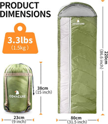 Ultraleichter COVACURE Schlafsack für Outdoor Camping - 4
