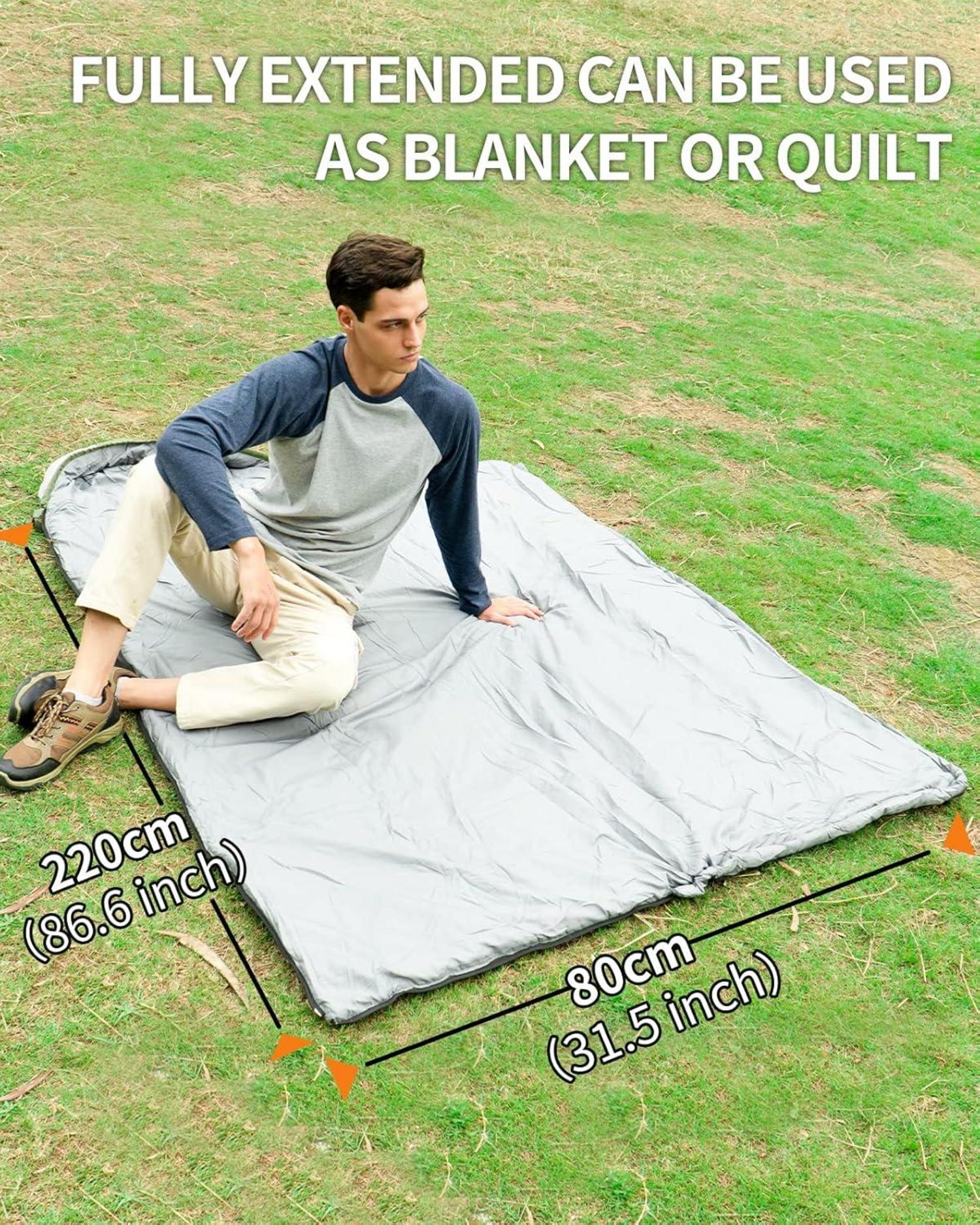 Ultraleichter Outdoor Schlafsack 4 Jahreszeiten Camping Decke