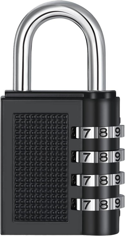 Vorhängeschloss 4-stellig wetterfest für Fitnessstudio, Keller