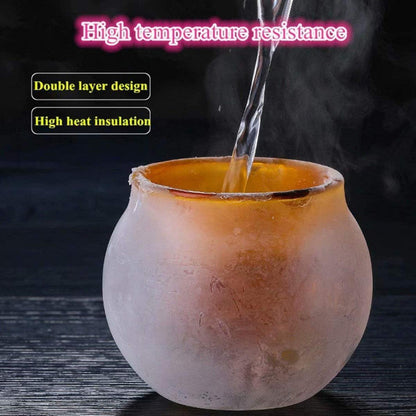 Süße Bär Glastasse Kaffeegläser Bärmotiv Isolierglas 250ml