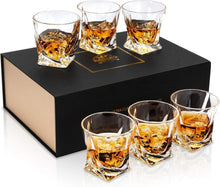 Whiskey Gläser Set Kristallglas 6-teilig luxuriöses Geschenk 300 ml