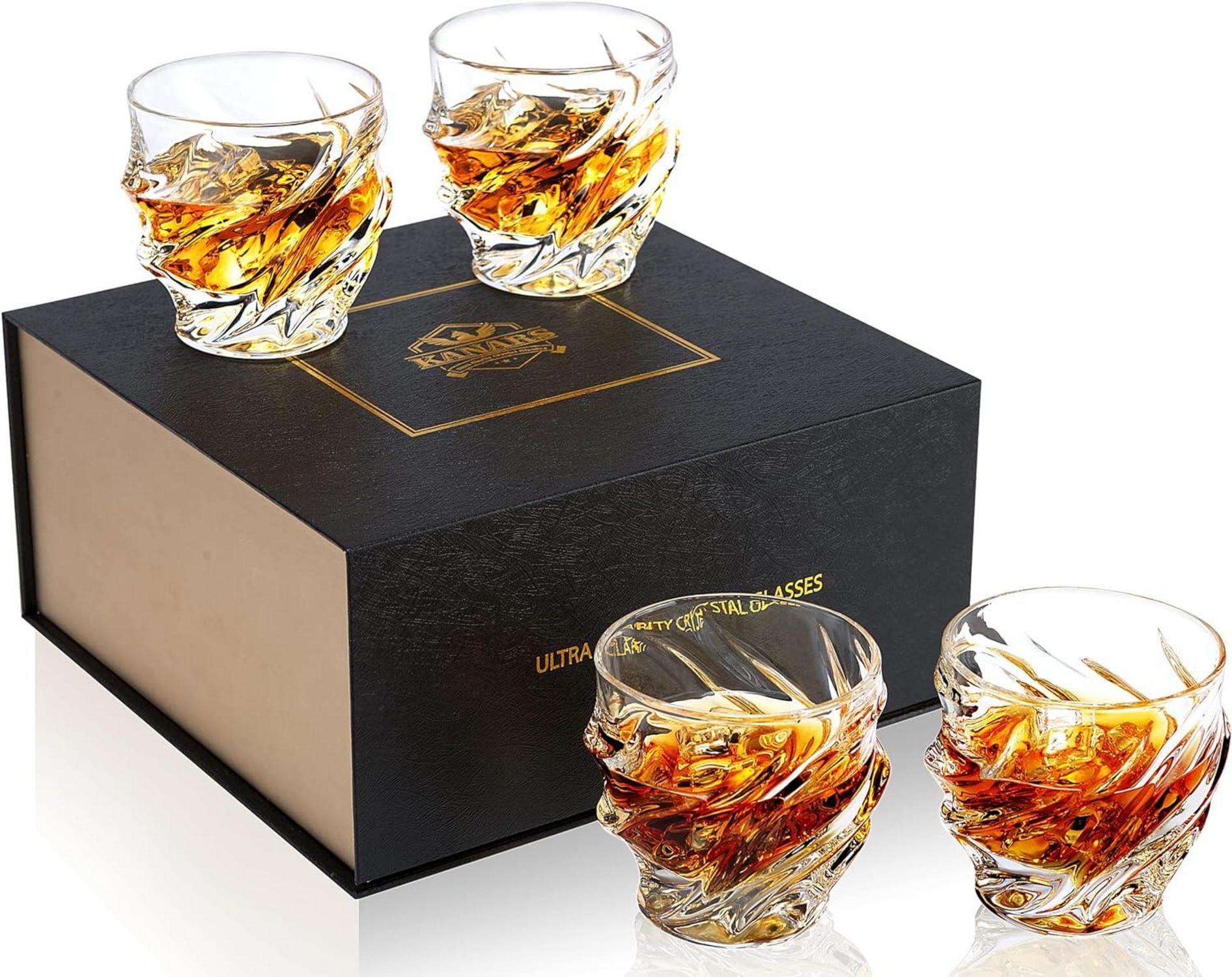Whisky Gläser Kristall 4-teilig 260 ml Luxus Geschenk