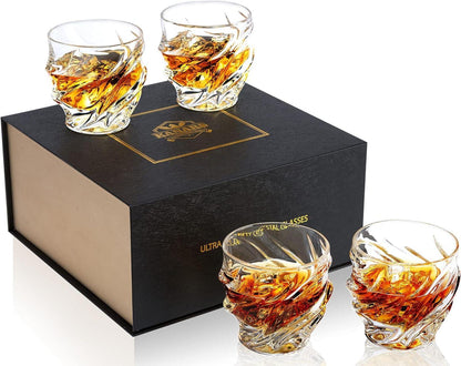 Whisky Gläser Kristall 4-teilig 260 ml Luxus Geschenk