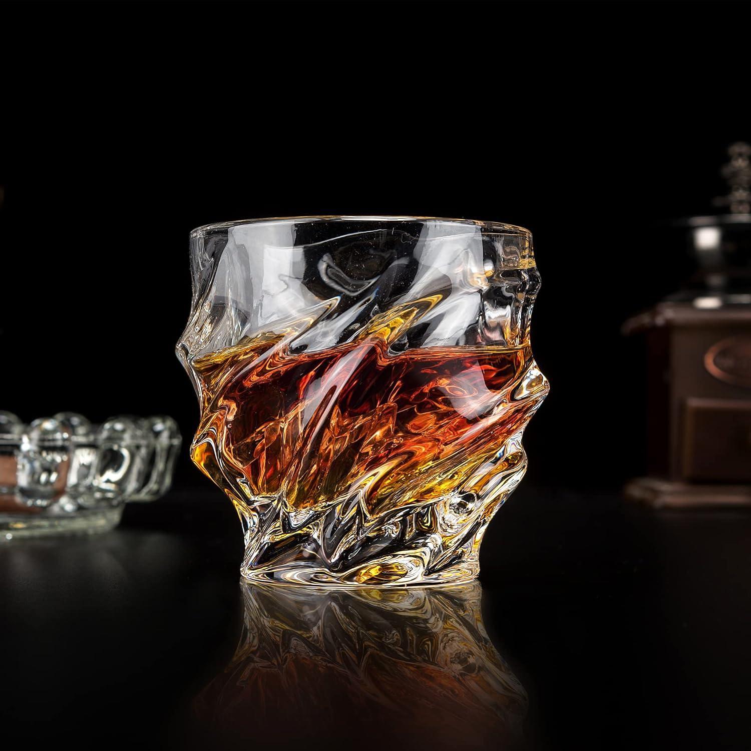 Whisky Gläser Kristall 4-teilig 260ml Geschenk Luxus Design