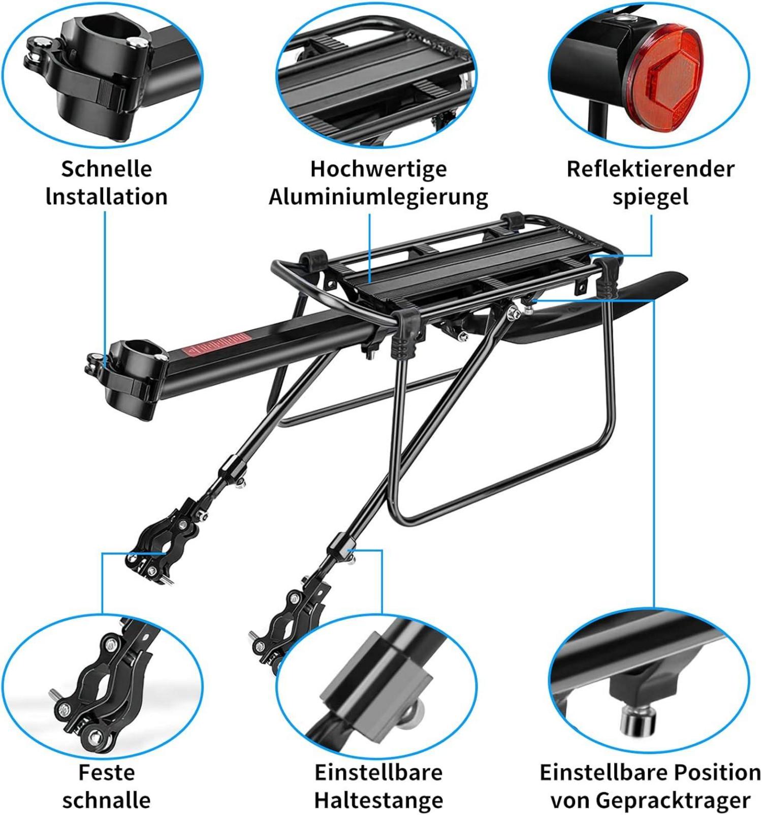 Fahrrad Gepäckträger Set 24-29 Zoll Universal