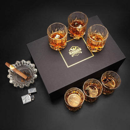 Whiskygläser Kristall 6er Set 300ml Bleifrei Luxus Geschenk