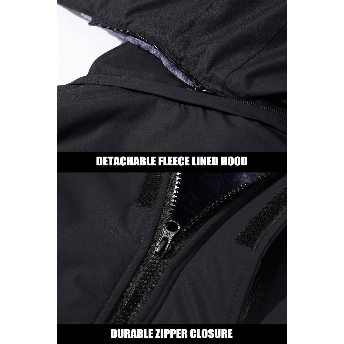 Winterjacke Herren Warm Gefüttert Wasserdicht Skijacke XL