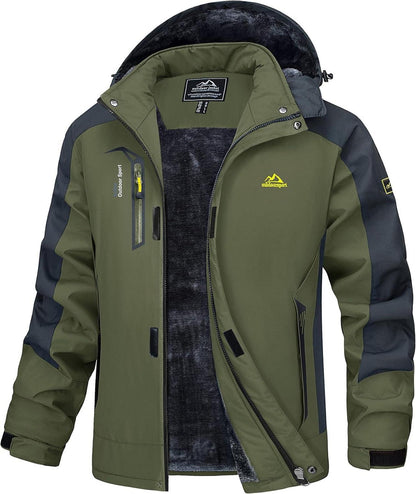 Winterjacke Herren Gefüttert Wasserdicht Outdoor Funktionsjacke