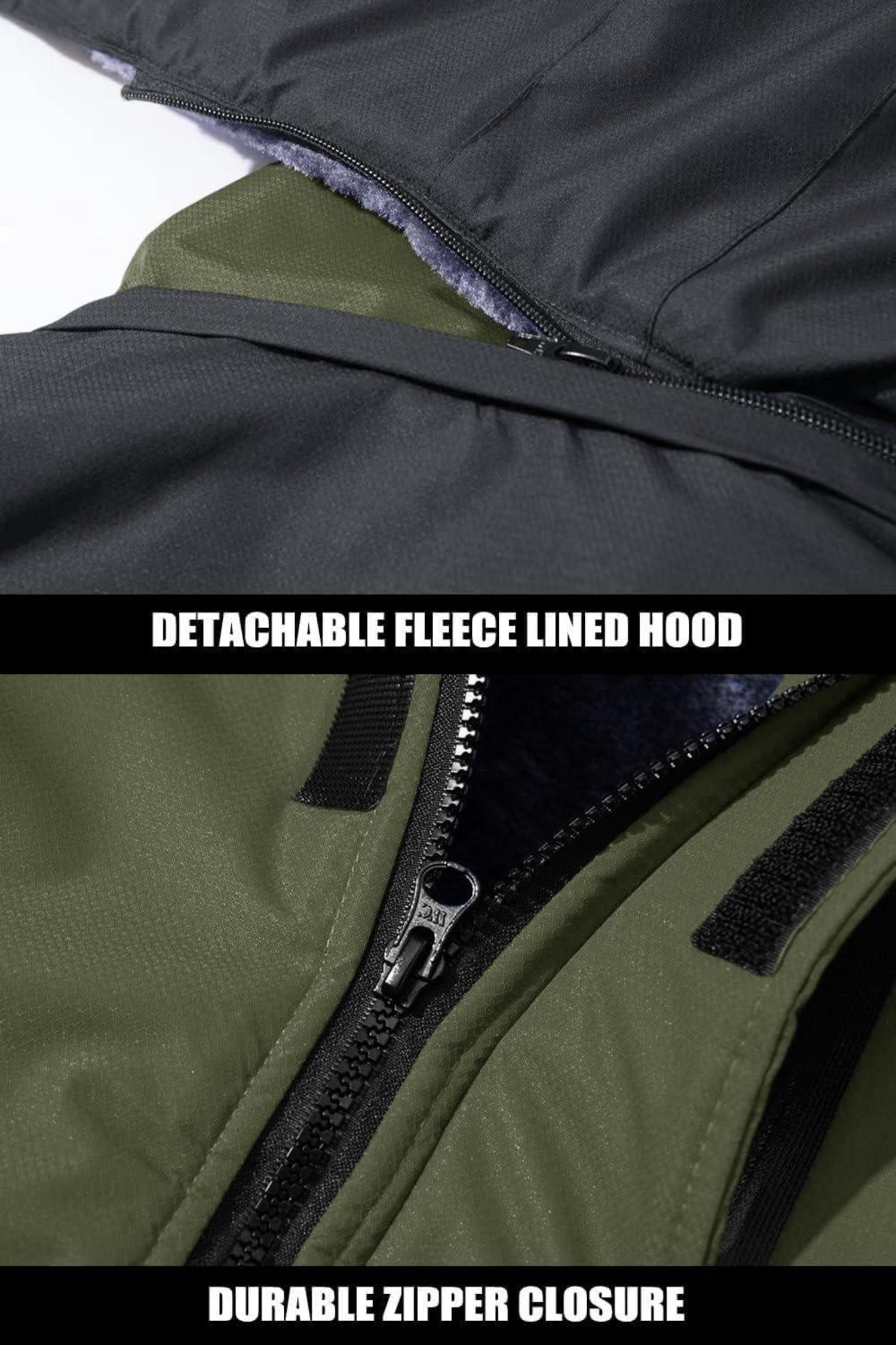 Winterjacke Herren Gefüttert Wasserdicht Outdoor Funktionsjacke