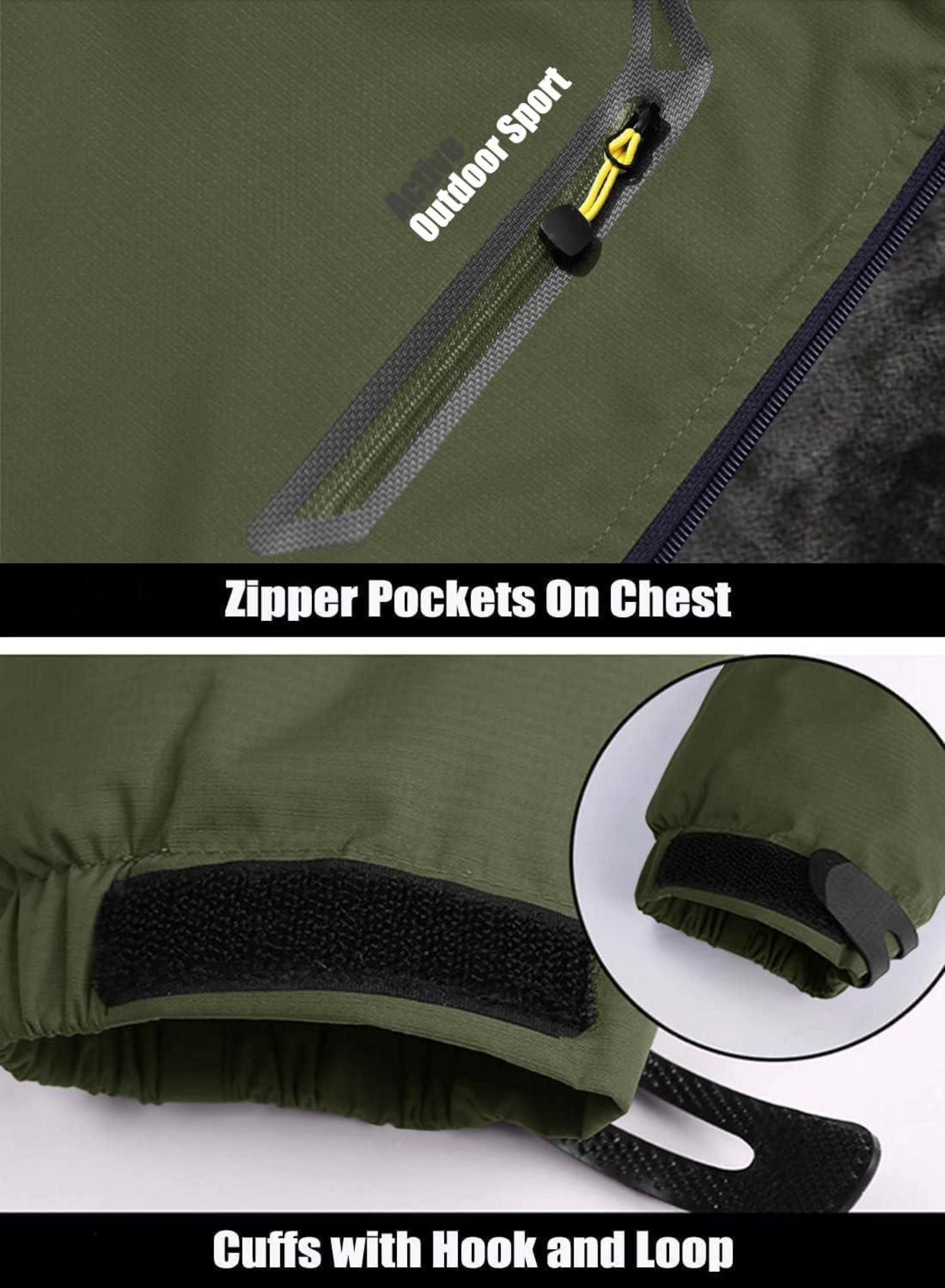 Herren Winterjacke Warm Gefüttert Wasserdicht Outdoor Arbeitsjacke