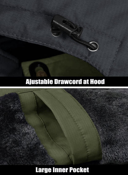 Winterjacke Herren MAGCOMSEN Warm Wasserdicht Skijacke Arbeitsjacke