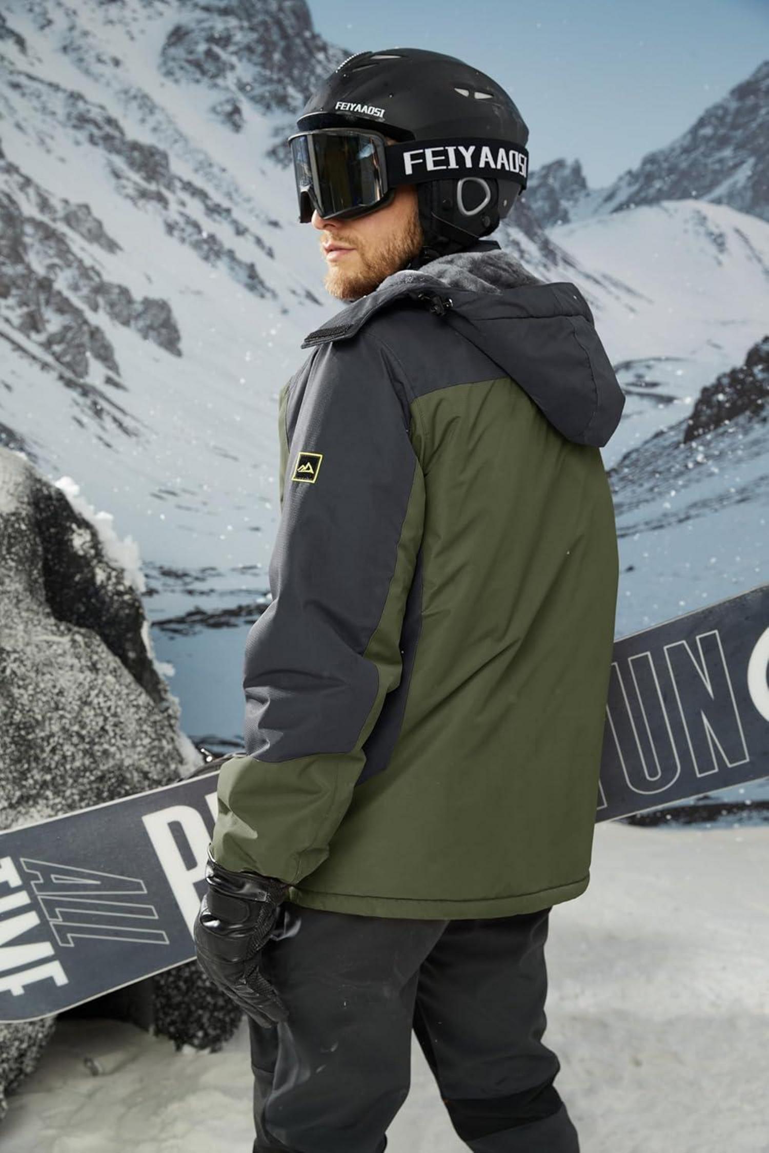 Winterjacke Herren MAGCOMSEN Warm Wasserdicht Skijacke Arbeitsjacke