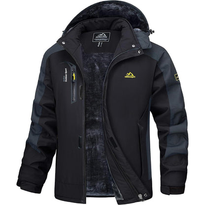 Herren Winterjacke Warm Gefüttert Wasserdicht Skijacke 3XL