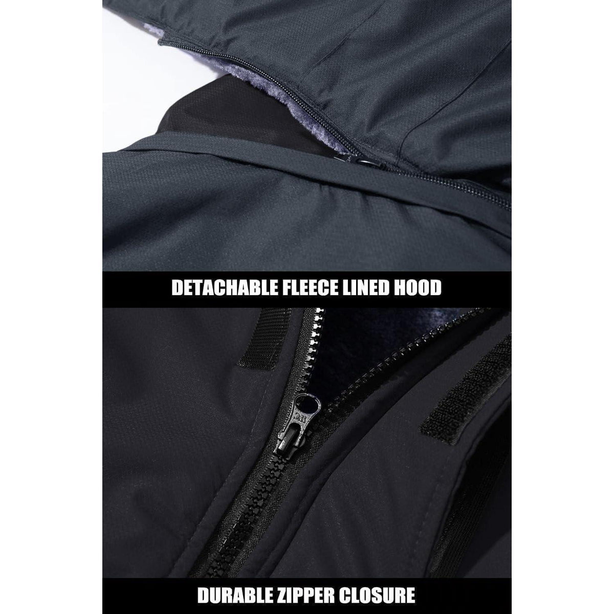Herren Winterjacke Warm Gefüttert Wasserdicht Skijacke 3XL