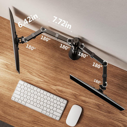 Monitor Halterung für 2 Monitore 13-32 Zoll Höhenverstellbar Neigbar Schwenkbar