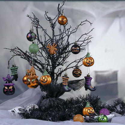 24 Halloween Kugeln Ornamente Freche Deko Baumkugeln