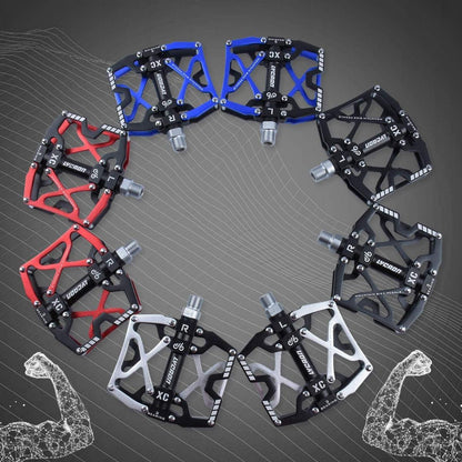 LYCAON Fahrradpedale rutschfest CNC-Alu 3 Kugellager BMX MTB