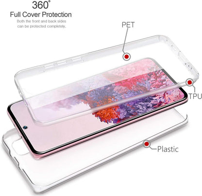 Schutzhülle für Samsung Galaxy S20 360 Grad Full Cover Silikon