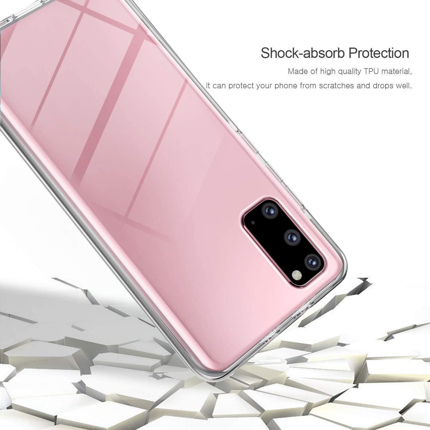 360 Grad Schutzhülle für Galaxy S20 Silikon Crystal Full Cover
