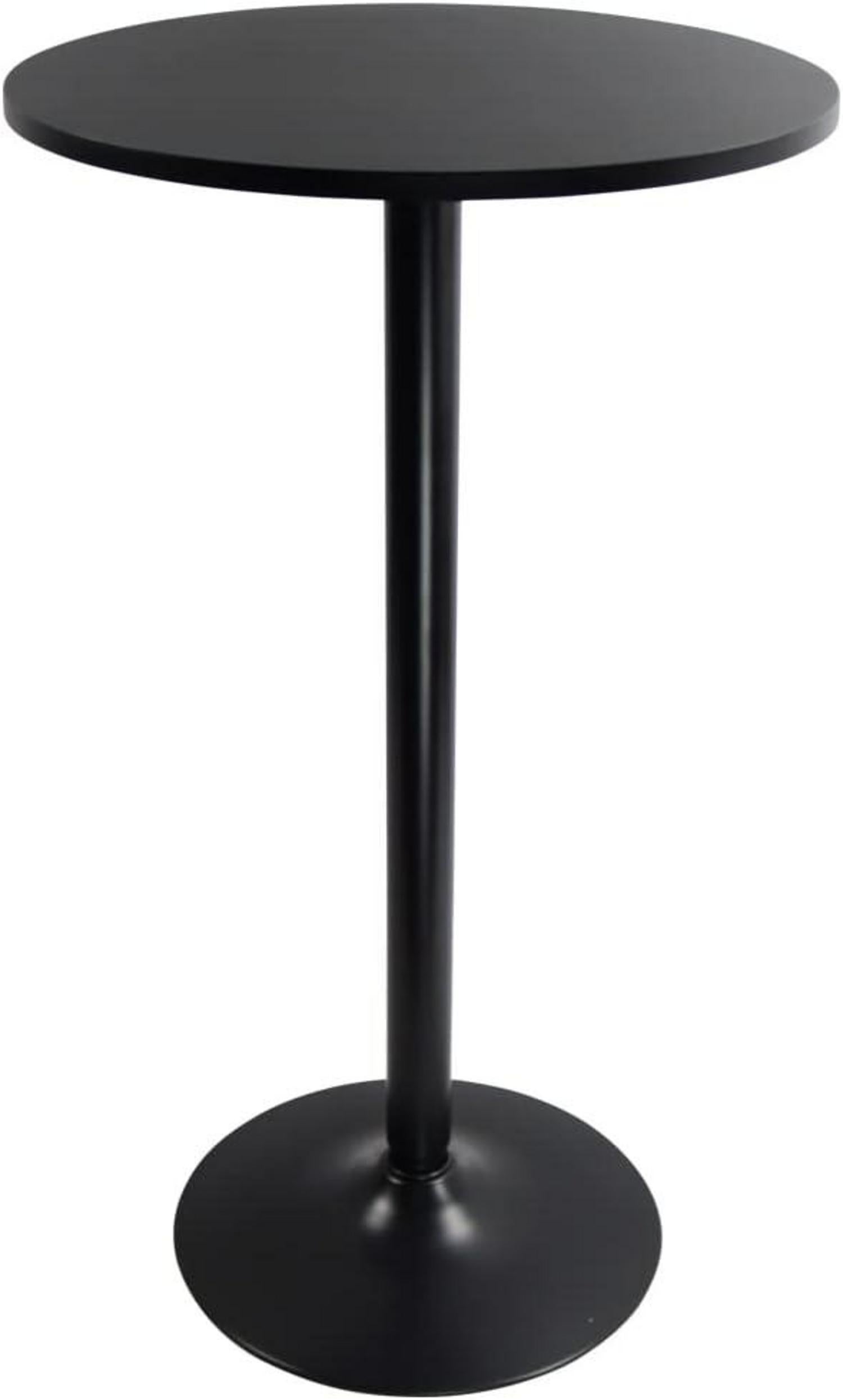 Runder Stehtisch Bartisch Beistelltisch Schwarz 105cm