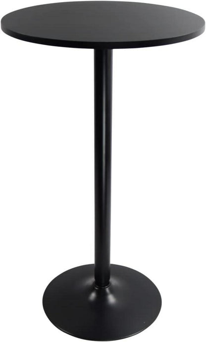 Runder Stehtisch Bartisch Beistelltisch Schwarz 105cm
