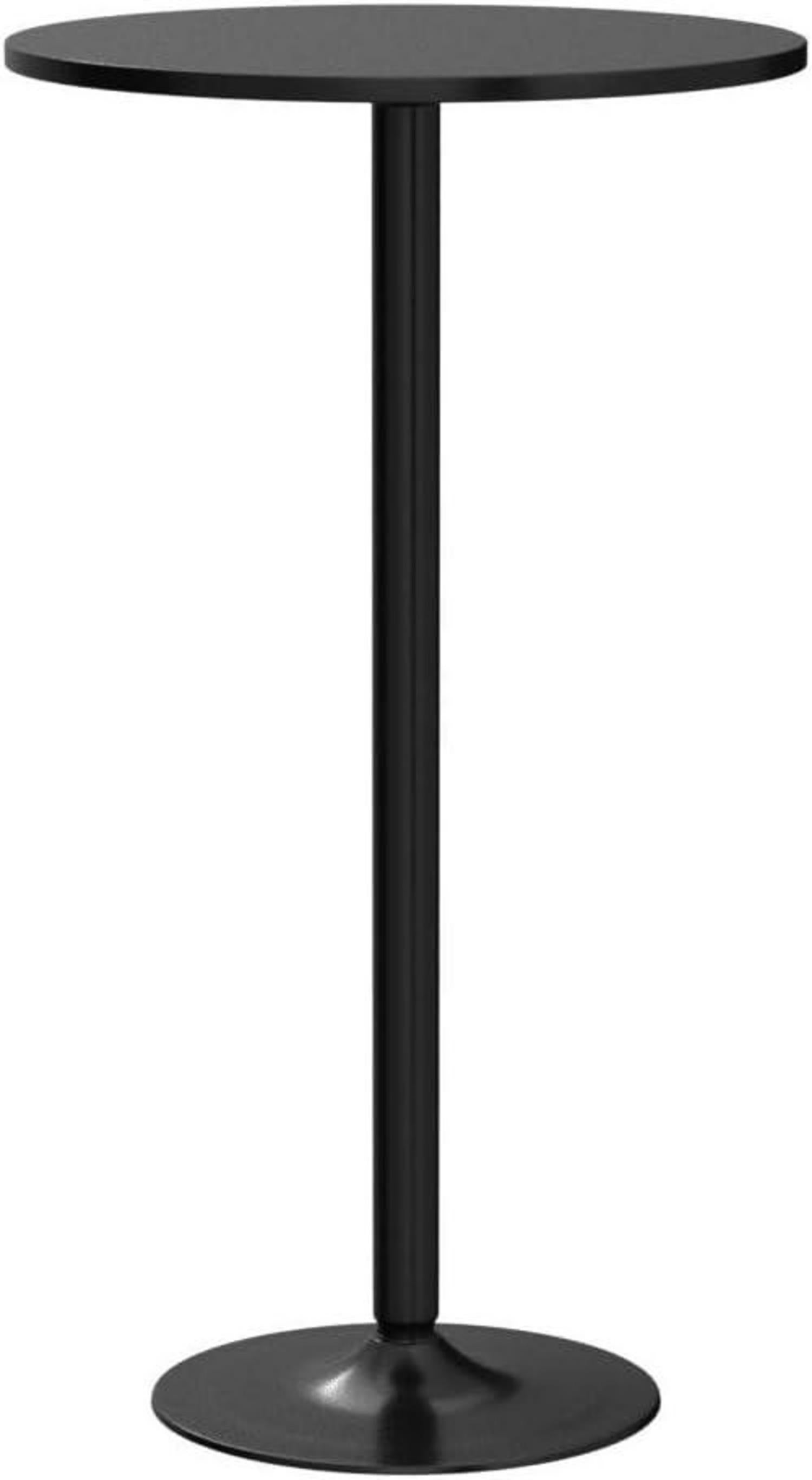 Runder Stehtisch Bistrotisch 105cm Höhe Schwarz Beistelltisch