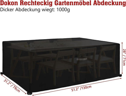 Gartenmöbel Abdeckung Wasserdicht 600D Oxford Gewebe WinterfestUV