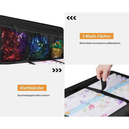Aufbewahrungstasche für Weihnachtspapier Organizer