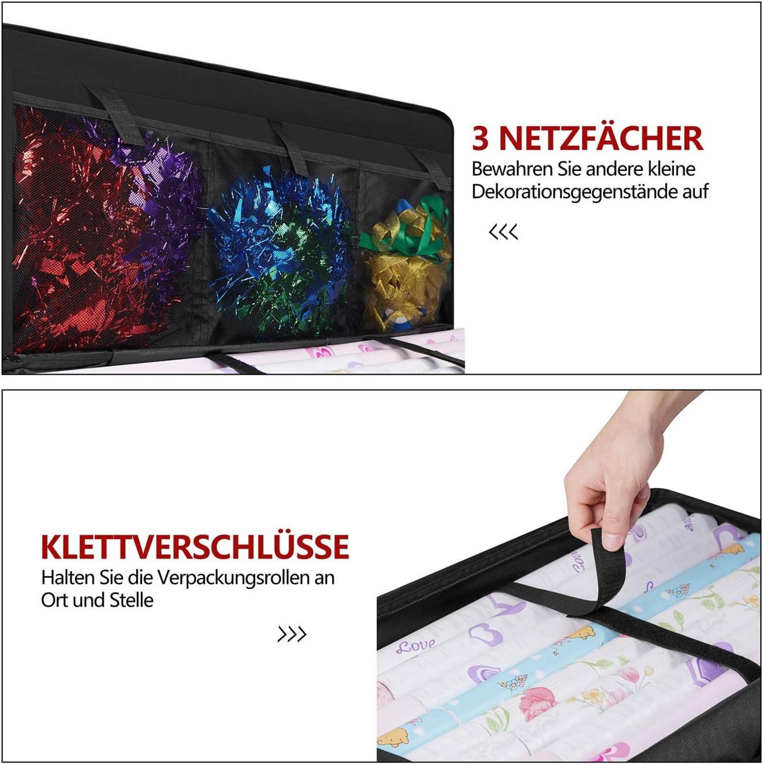 Aufbewahrungstasche für Geschenkpapier Wasserfest Schwerlast