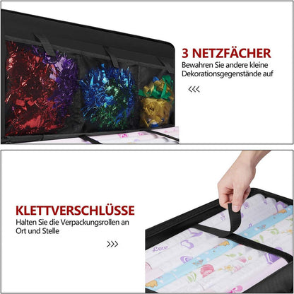 Aufbewahrungstasche für Geschenkpapier Wasserfest Schwerlast