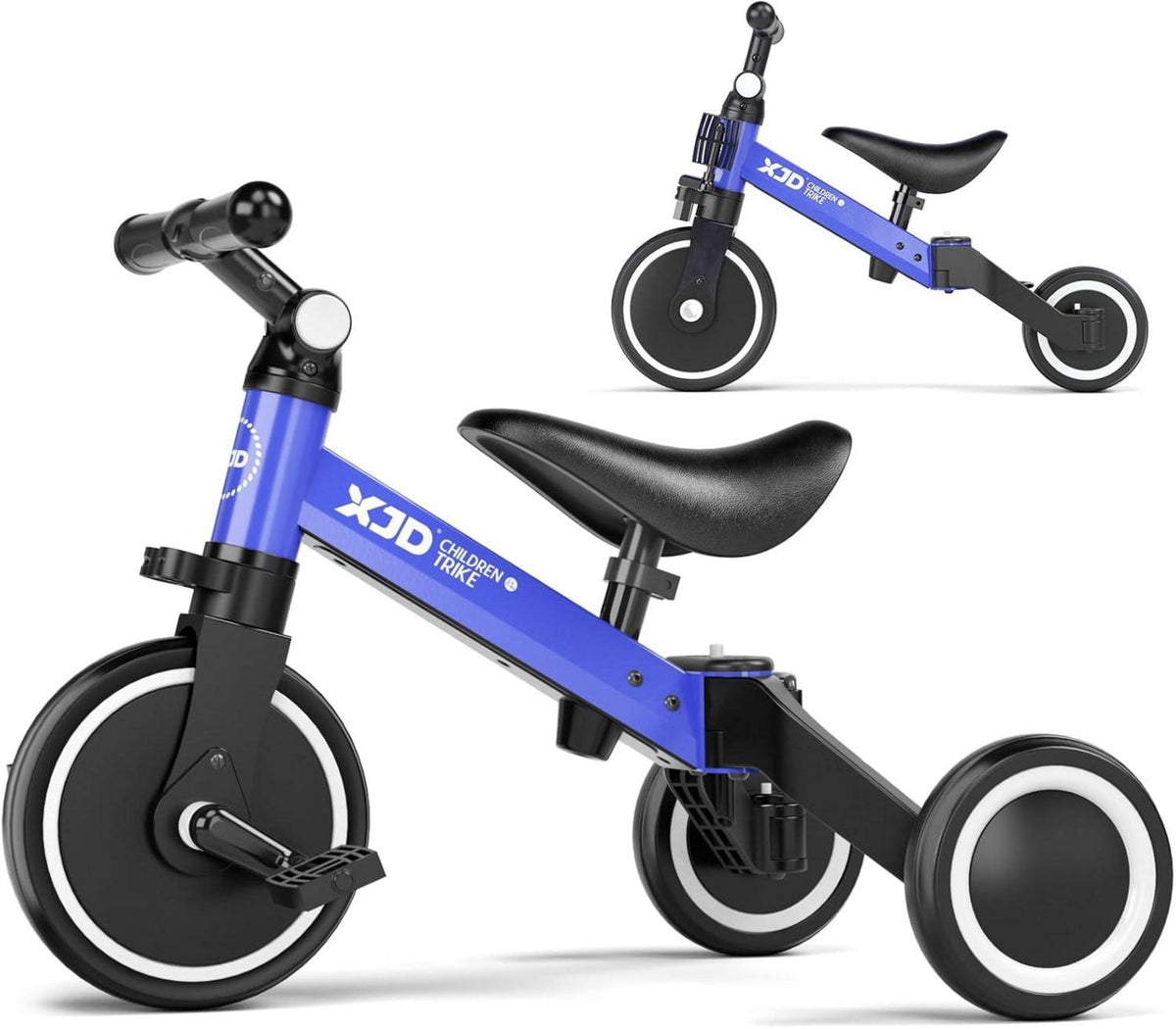 Kinderdreirad Laufrad 4-in-1 Verstellbarer Sitz und Lenker Blue