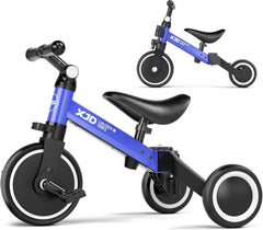 Kinderdreirad Laufrad 4-in-1 Verstellbarer Sitz und Lenker Blue