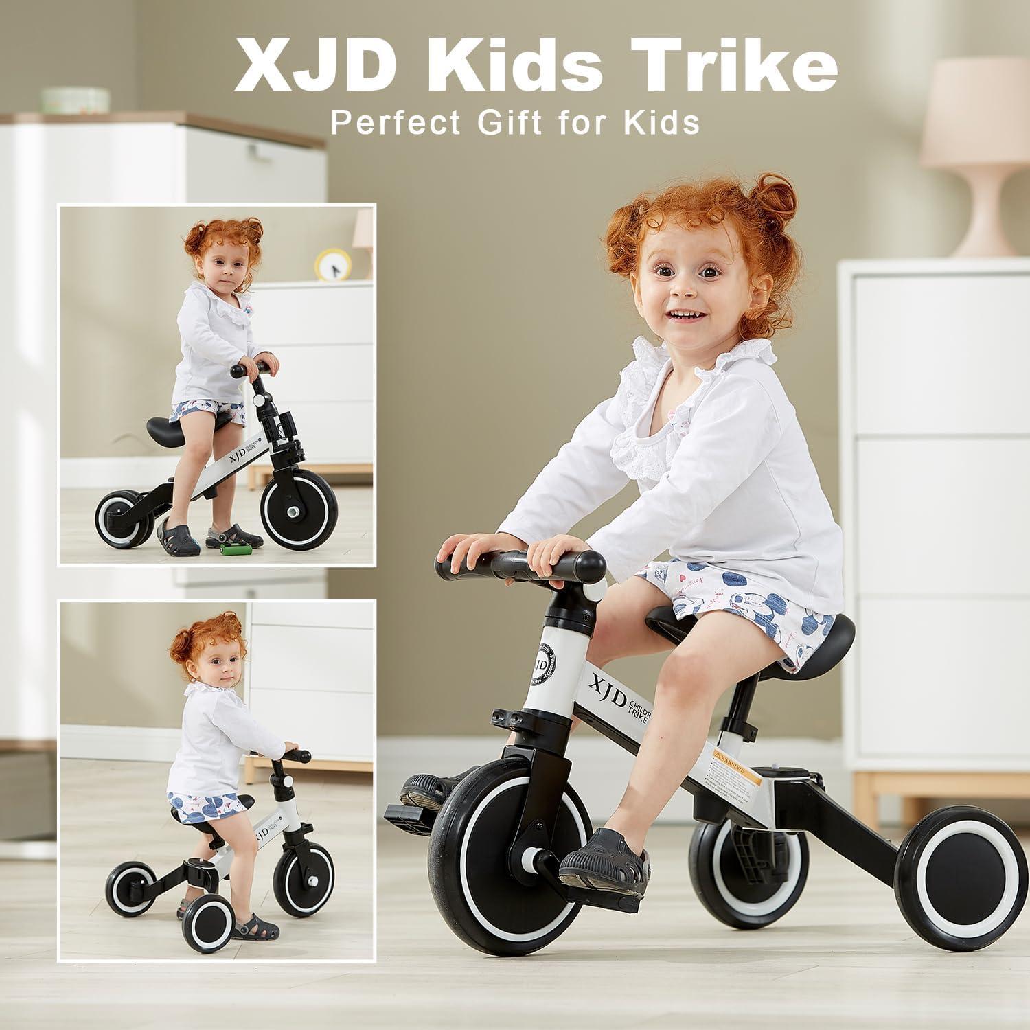 Kinder Dreirad Laufrad Verstellbarer Sitz abnehmbares Pedal 10-36 Monate