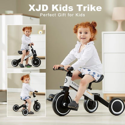 Kinder Dreirad Laufrad Verstellbarer Sitz abnehmbares Pedal 10-36 Monate