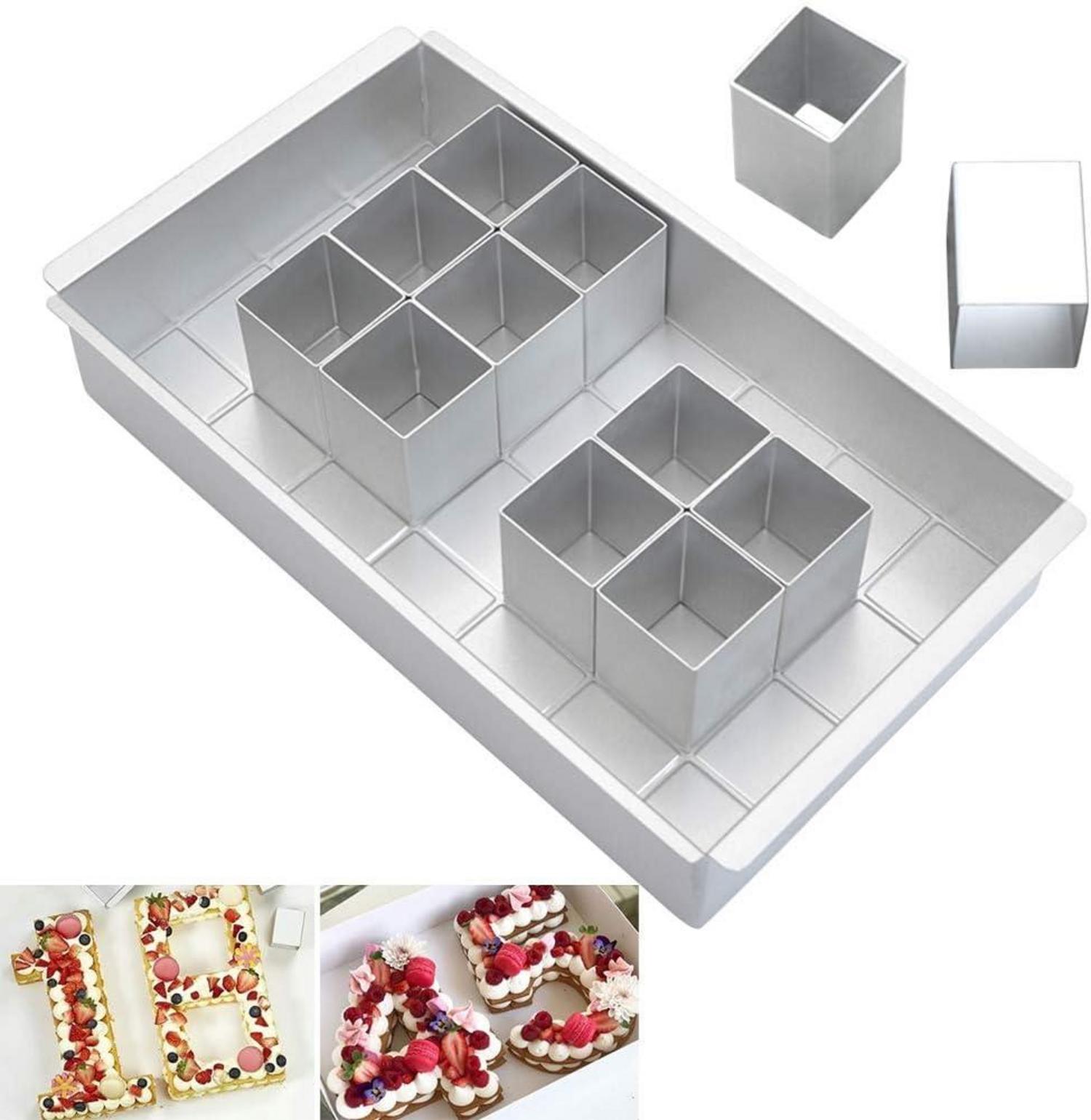 Verstellbare Aluminium Backform Zahlen Buchstaben Antihaft