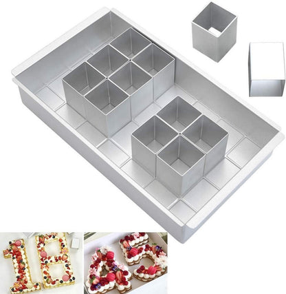 Verstellbare Aluminium Backform Zahlen Buchstaben Antihaft