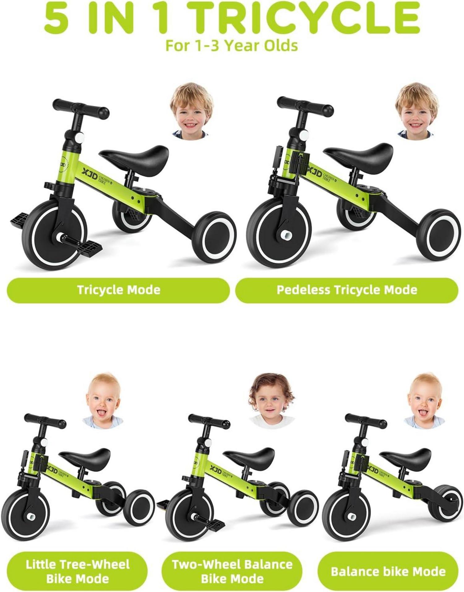 Kinderdreirad Laufrad mit Verstellbarem Sitz und