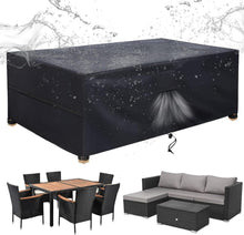 Gartenmöbel Abdeckung Schwerlast Oxford Gewebe Schwarz 180x120x74cm