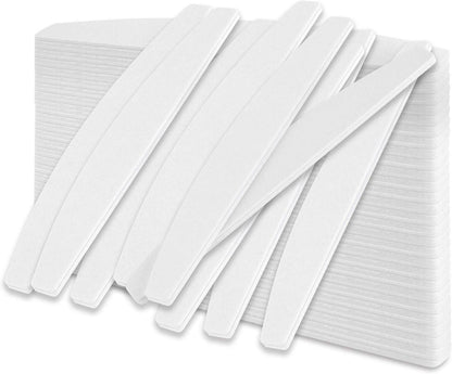 50 Stück Nagelfeilen 100/180 Weiß Profi Doppelseitige Feilen