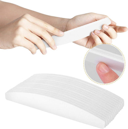 50 Stück Nagelfeilen 100/180, Doppelseitige Feilen für gelnägel