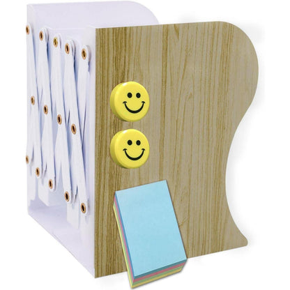 Qualsen Buchstütze Verstellbar Metall Kinder Bücherhalter