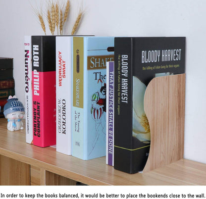 Qualsen Verstellbare Kinder Buchstützen Metall Bücherständer Holzimitat