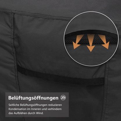 Dokon Gartenmöbel Abdeckung 600D Oxford Gewebe, 250x210