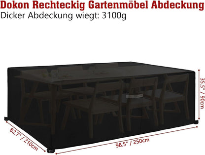 Gartenmöbel Abdeckung Wasserdicht Schwerlast 600D Oxford Gewebe