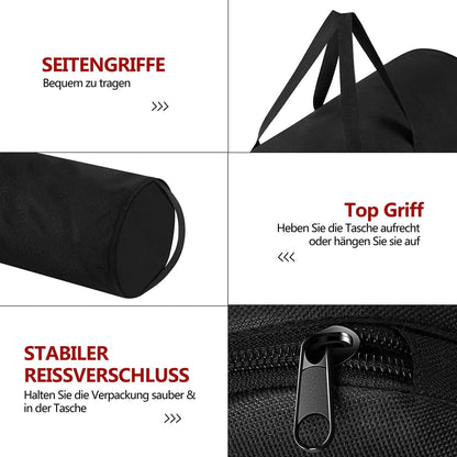 Aufbewahrungstasche für Geschenkpapierrollen 79xØ22cm Schwarz