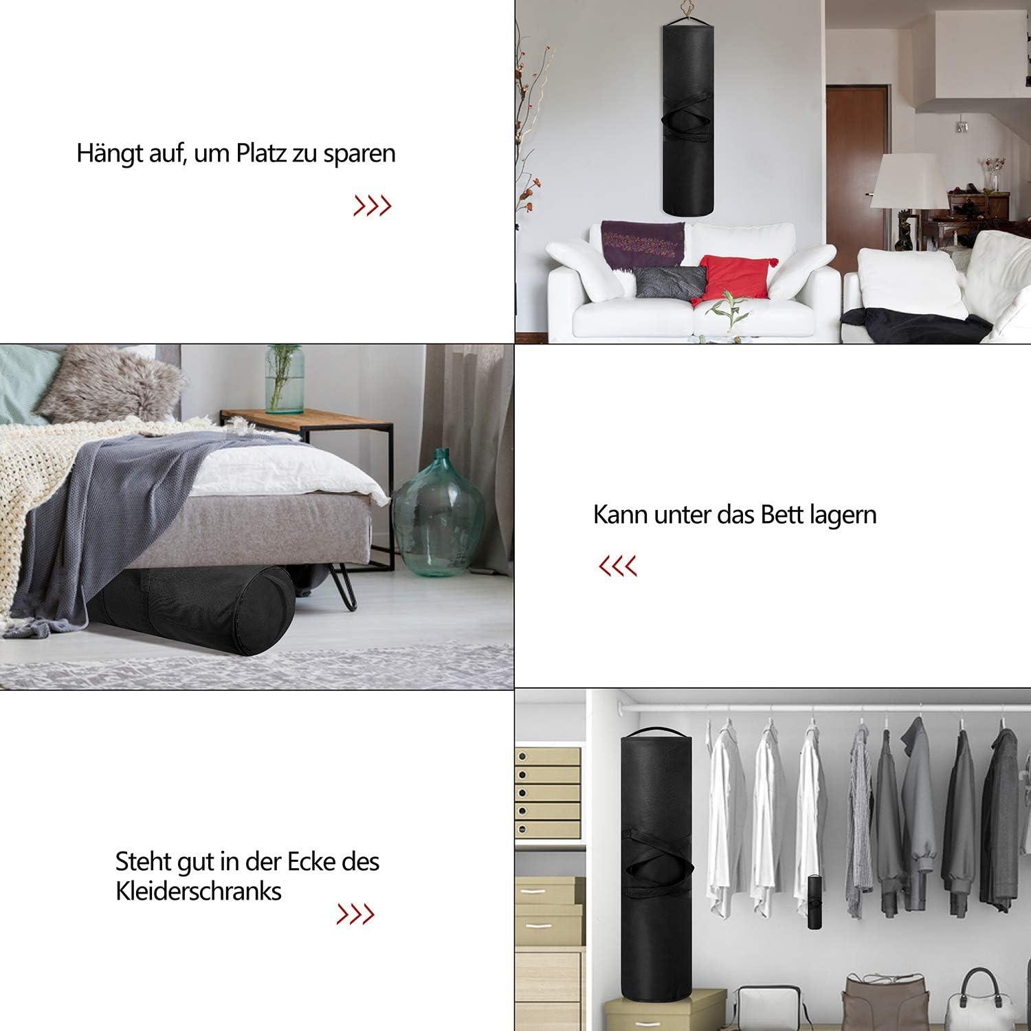 Aufbewahrungstasche für Geschenkpapierrollen 79x22cm Schwarz UV-beständig