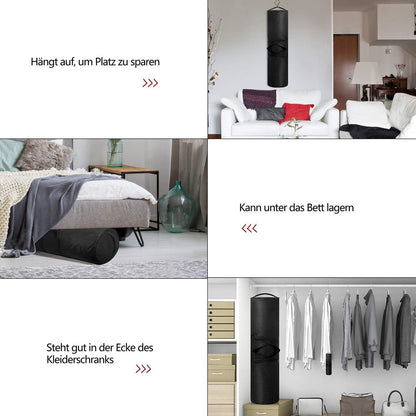 Aufbewahrungstasche für Geschenkpapierrollen 79x22cm Schwarz UV-beständig