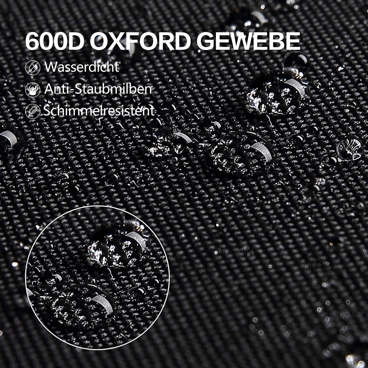 Aufbewahrungstasche für Geschenkpapierrollen - Wasserdicht, UV-beständig, 600D Oxford, Schwarz