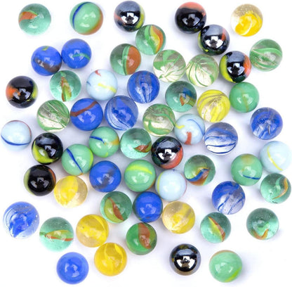 80 Stück 15mm Bunte Glasmurmeln Kinder Murmelspiel für Spielmaschine