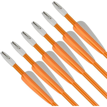 Huntingdoor 12 Stück Fiberglaspfeile 28/26 Zoll Bogen Pfeile